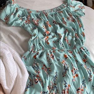 High-to-Low, Off-the-Shoulder Dress